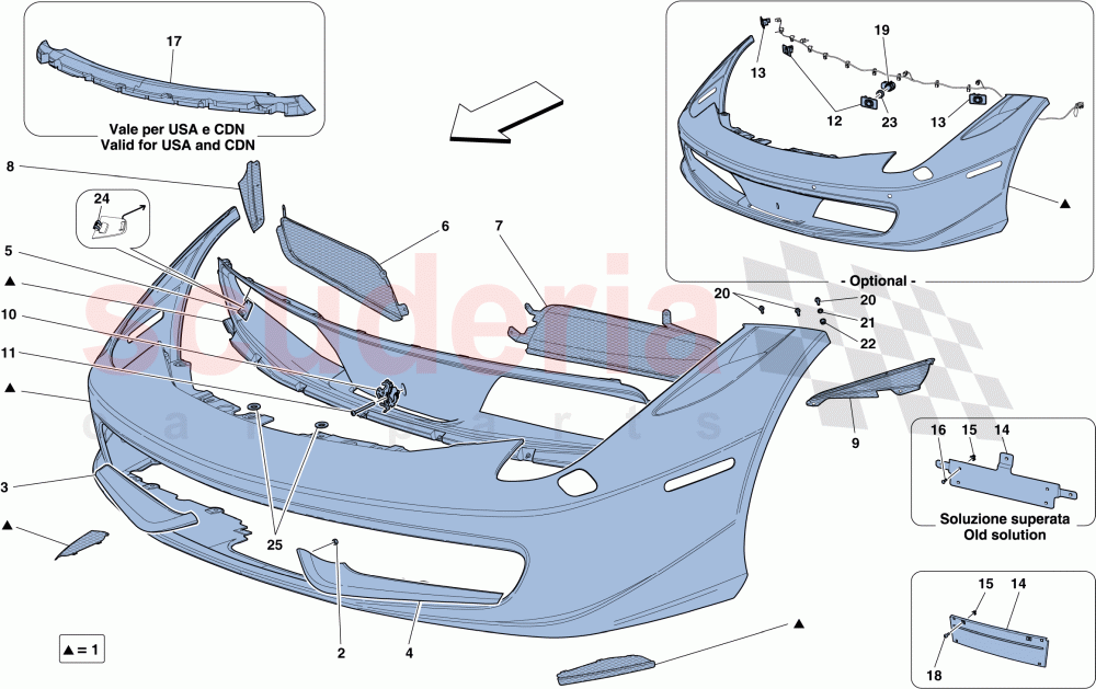 FRONT BUMPER of Ferrari Ferrari 458 Italia