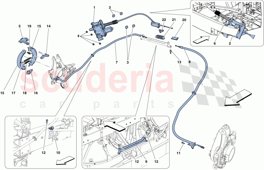 PARKING BRAKE CONTROL of Ferrari Ferrari 458 Spider