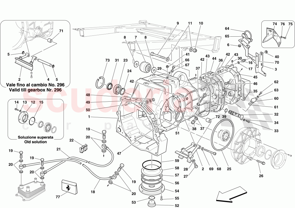 GEARBOX - COVERS of Ferrari Ferrari 430 Spider