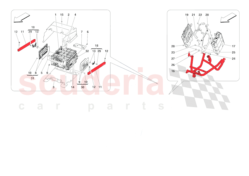 POWER ELECTRONICS of Ferrari Ferrari 296 GTB Europe