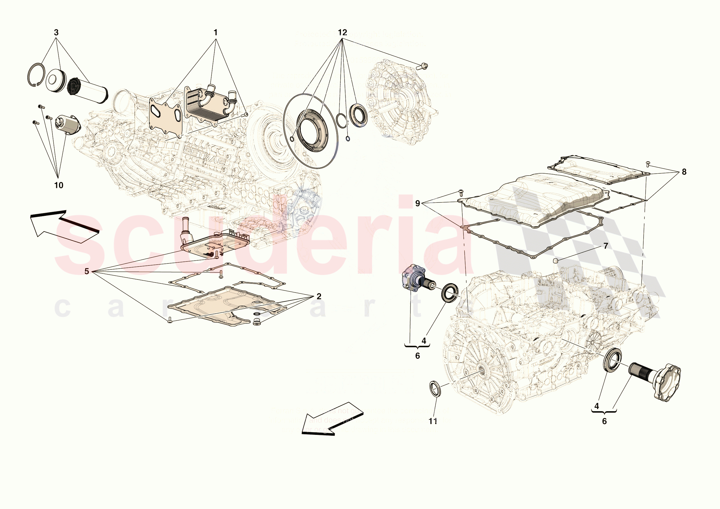 GEARBOX REPAIR KIT of Ferrari Ferrari 296 GTB Europe RH