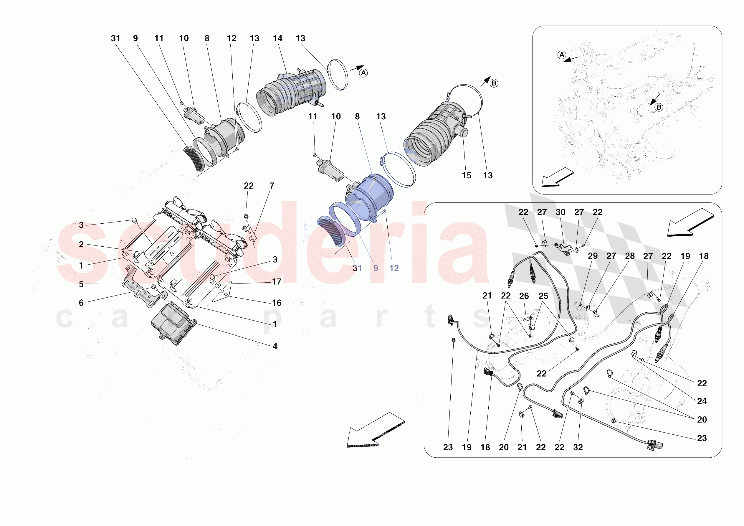 ENGINE INJECTION CONTROL of Ferrari Ferrari 812 Competizione Europe