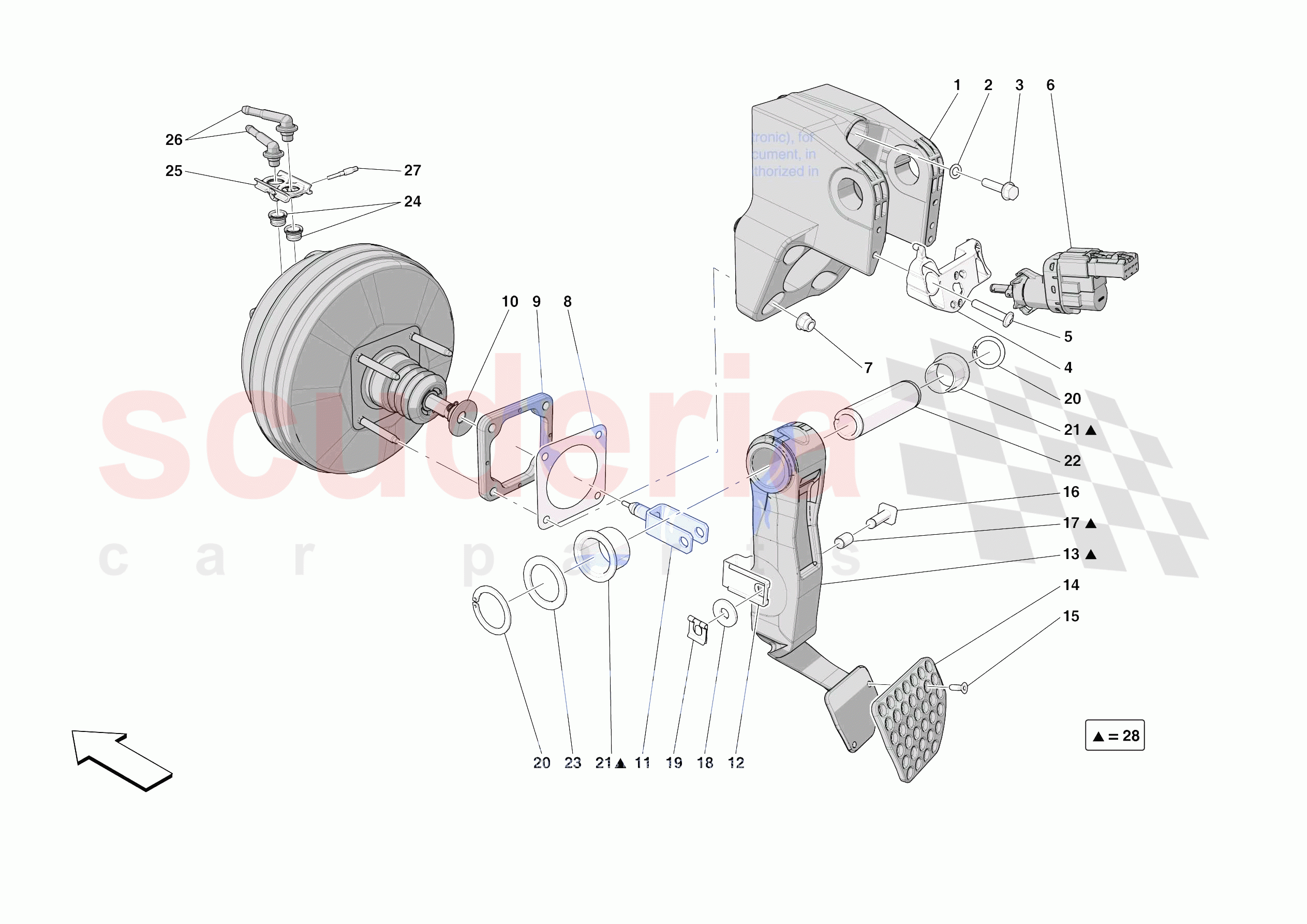 PEDAL BOARD of Ferrari Ferrari 812 Competizione Europe