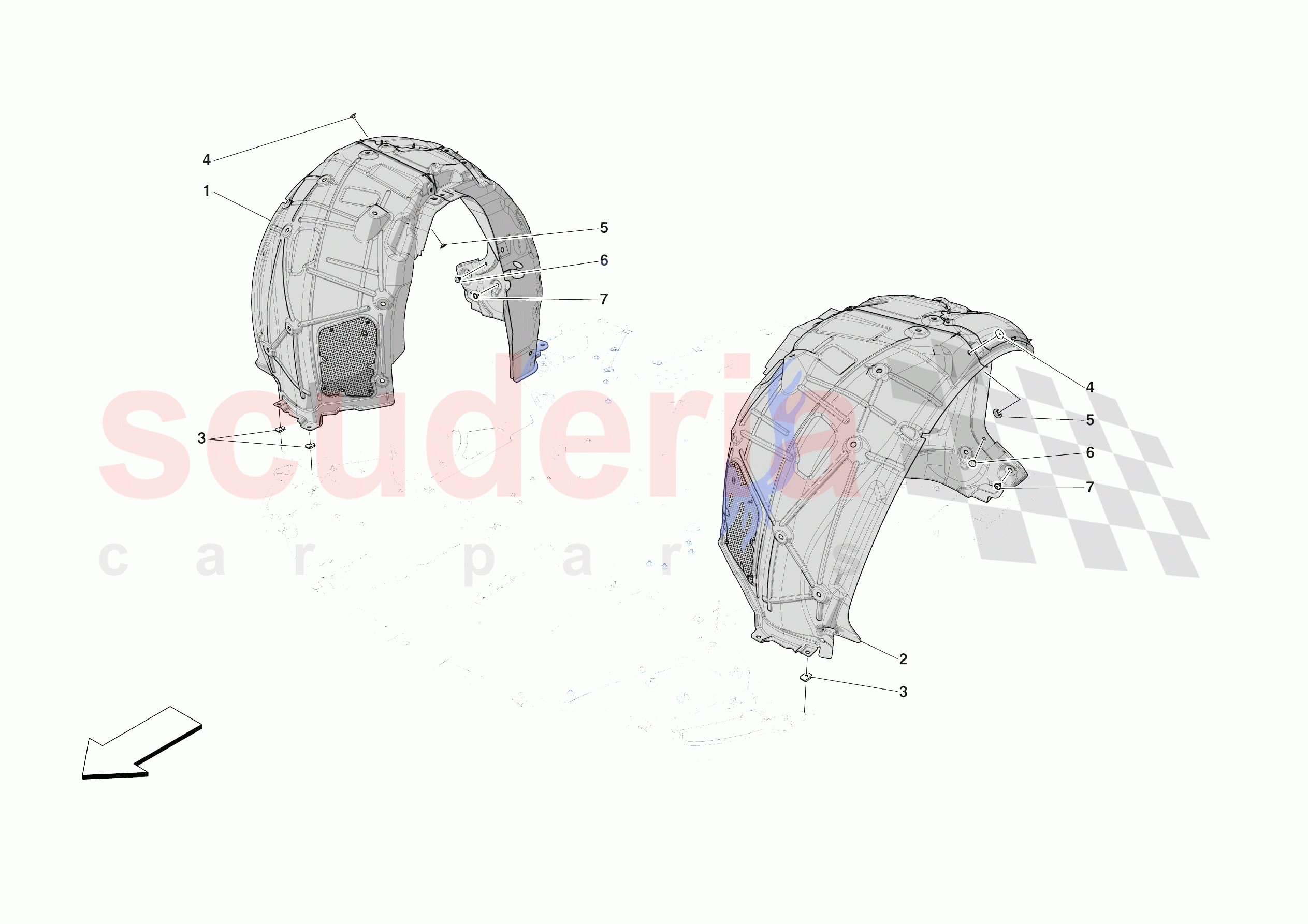 FRONT WHEELHOUSE of Ferrari Ferrari 812 Competizione Europe