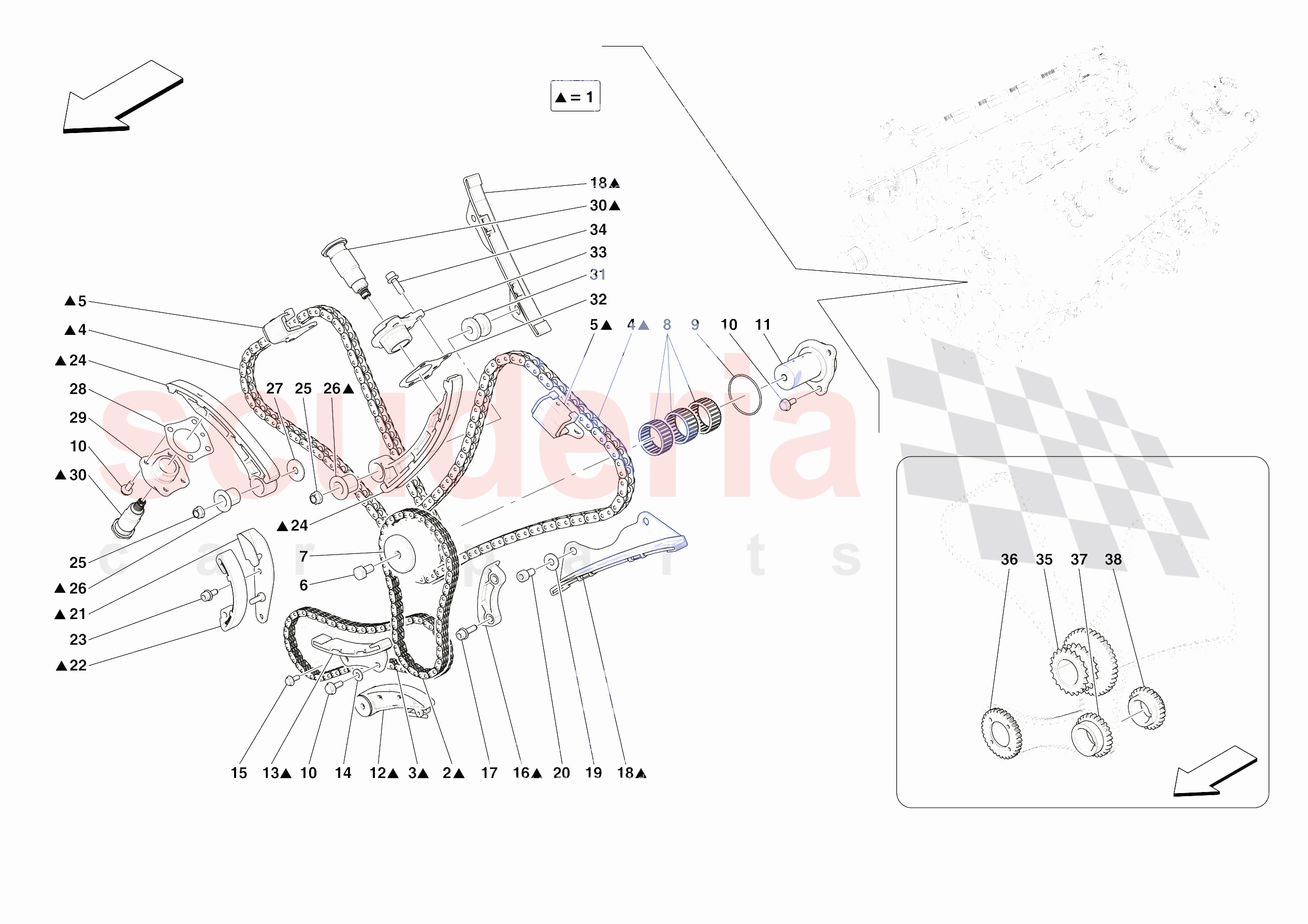 TIMING SYSTEM DRIVE of Ferrari Ferrari Daytona SP3 Europe