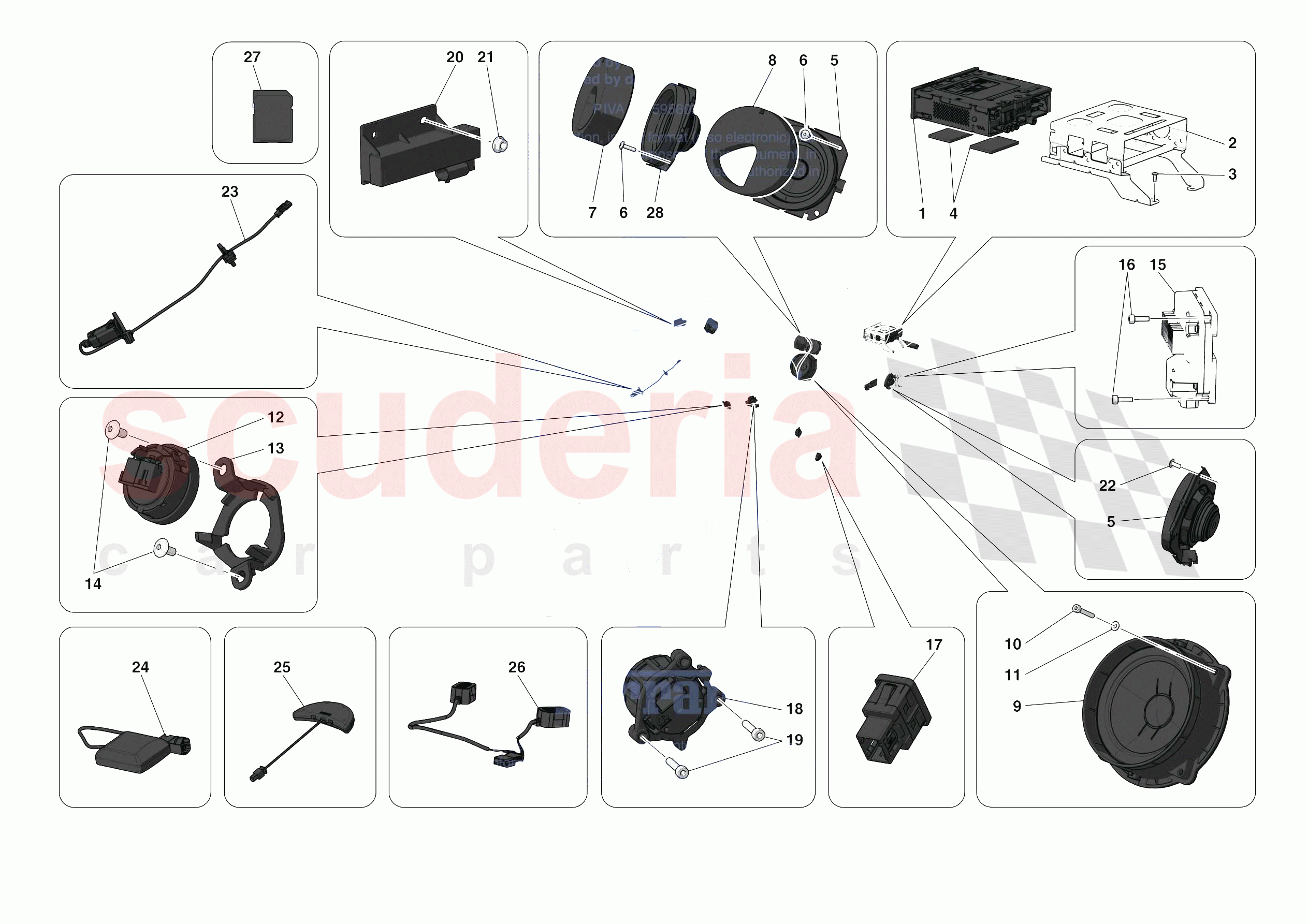 AUDIO UNIT of Ferrari Ferrari Monza SPA1 Europe