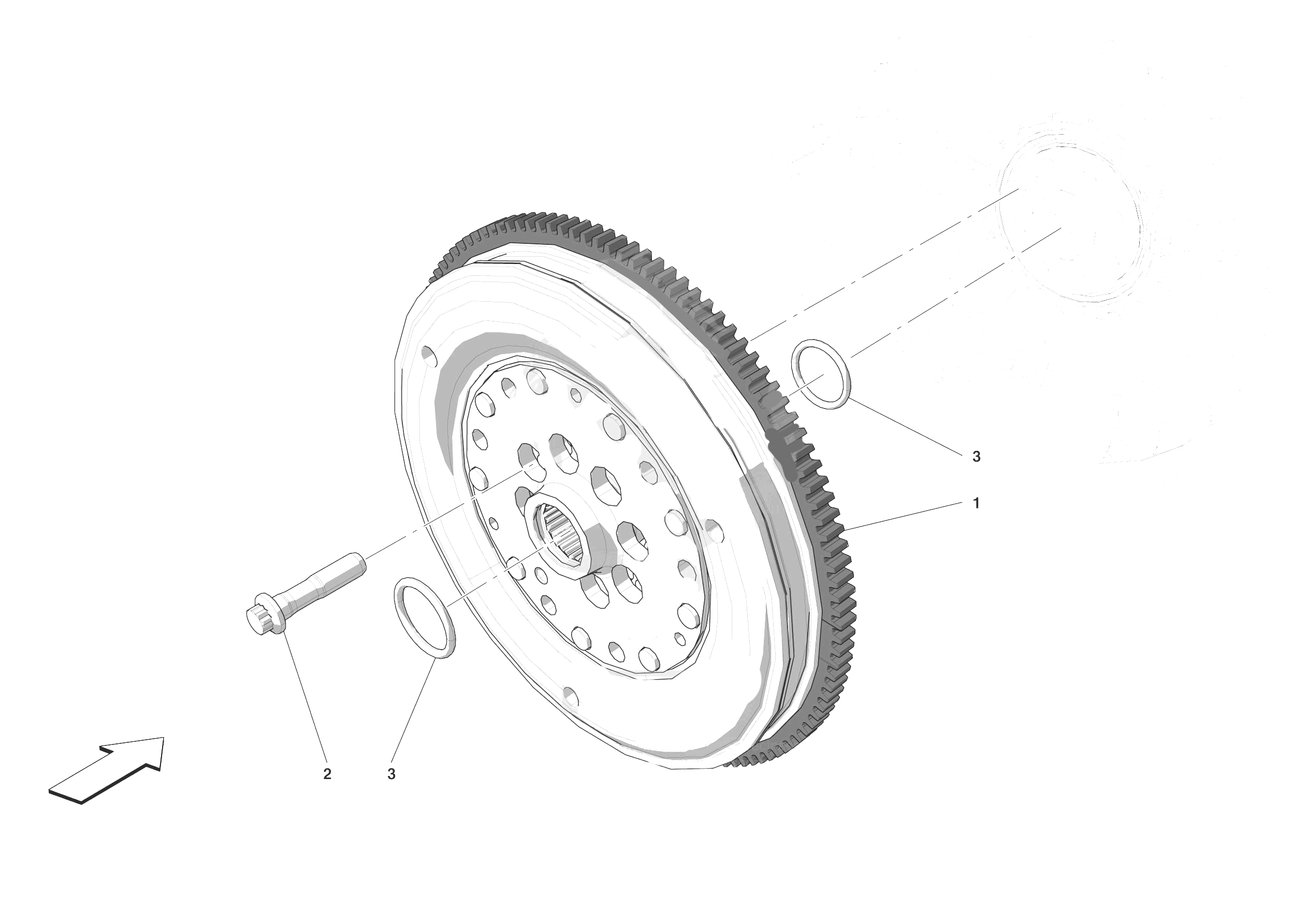 ENGINE FLYWHEEL of Ferrari Ferrari Monza SPA2 Europe