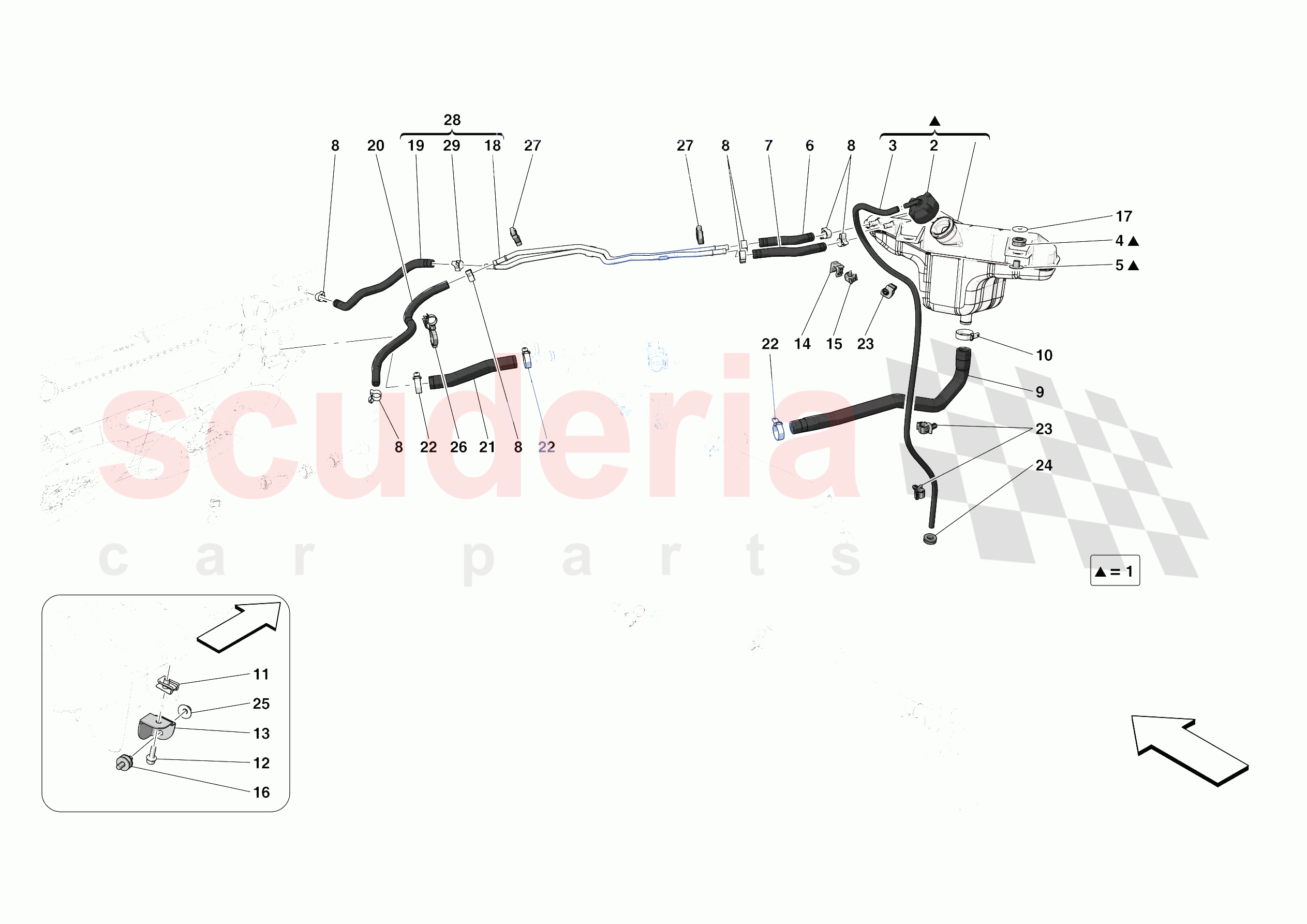 EXPANSION TANK of Ferrari Ferrari Portofino Europe