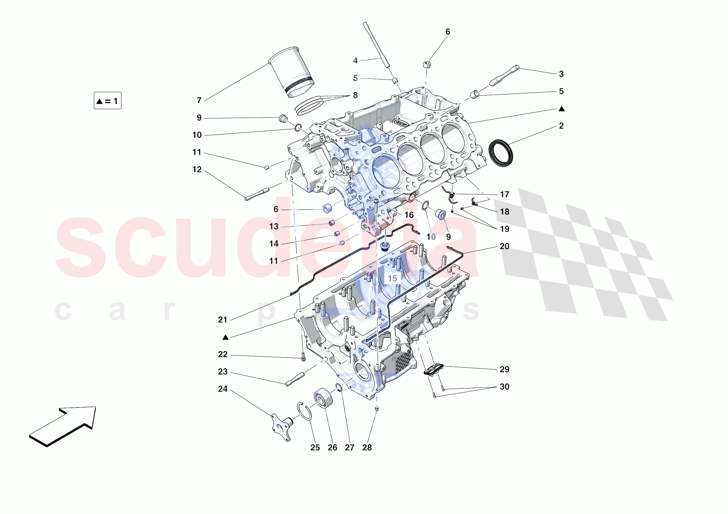 CRANKCASE of Ferrari Ferrari Portofino M Europe