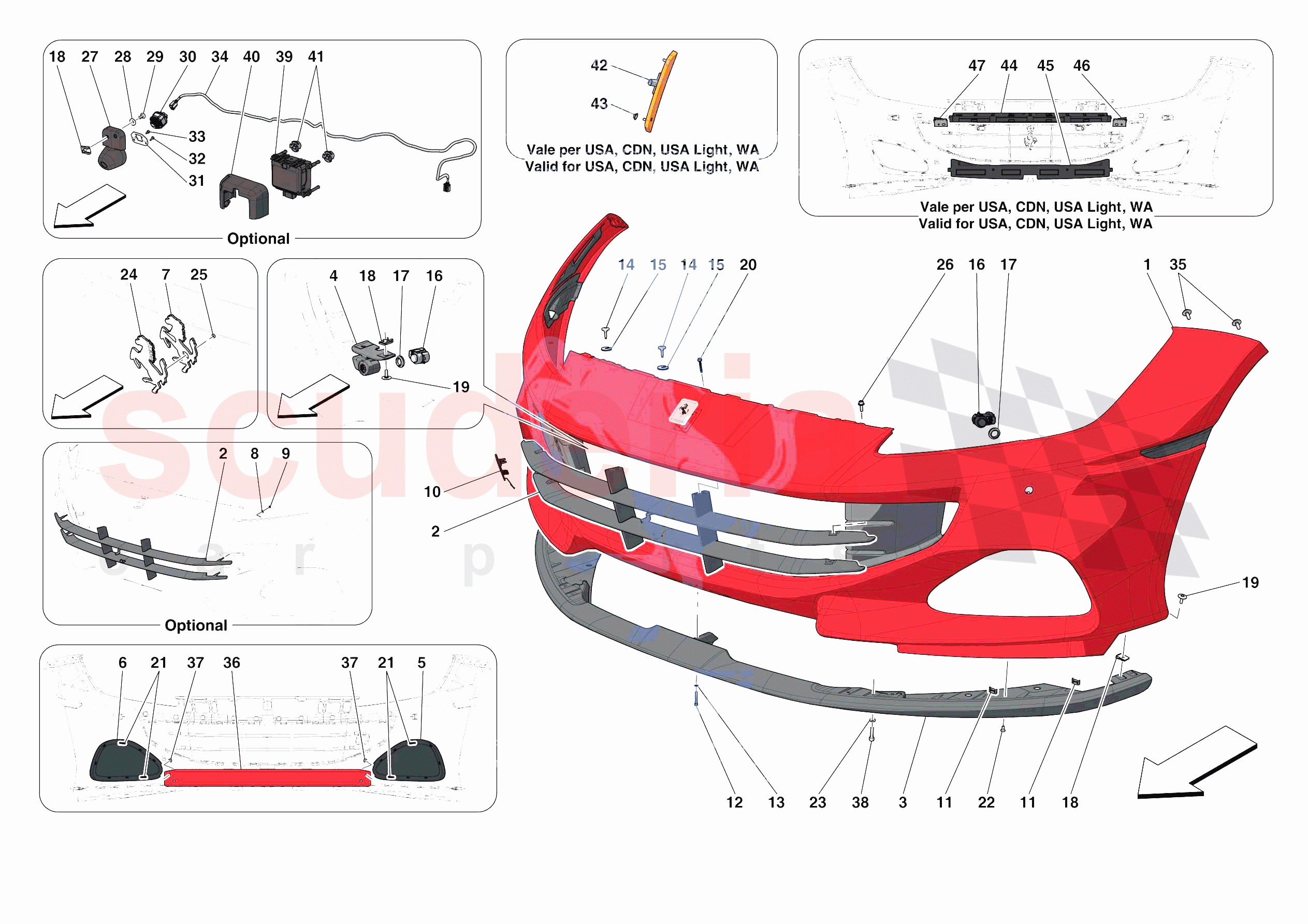 FRONT BUMPER of Ferrari Ferrari Portofino M Europe