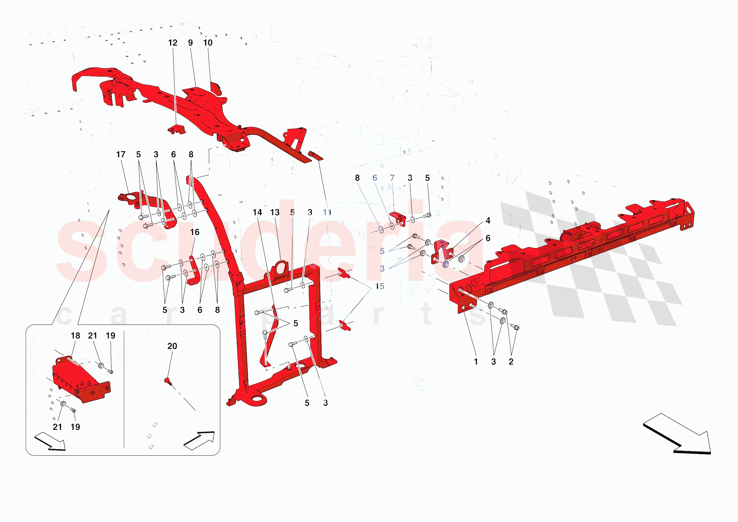 FRONT SUBSTRUCTURE of Ferrari Ferrari Portofino USA