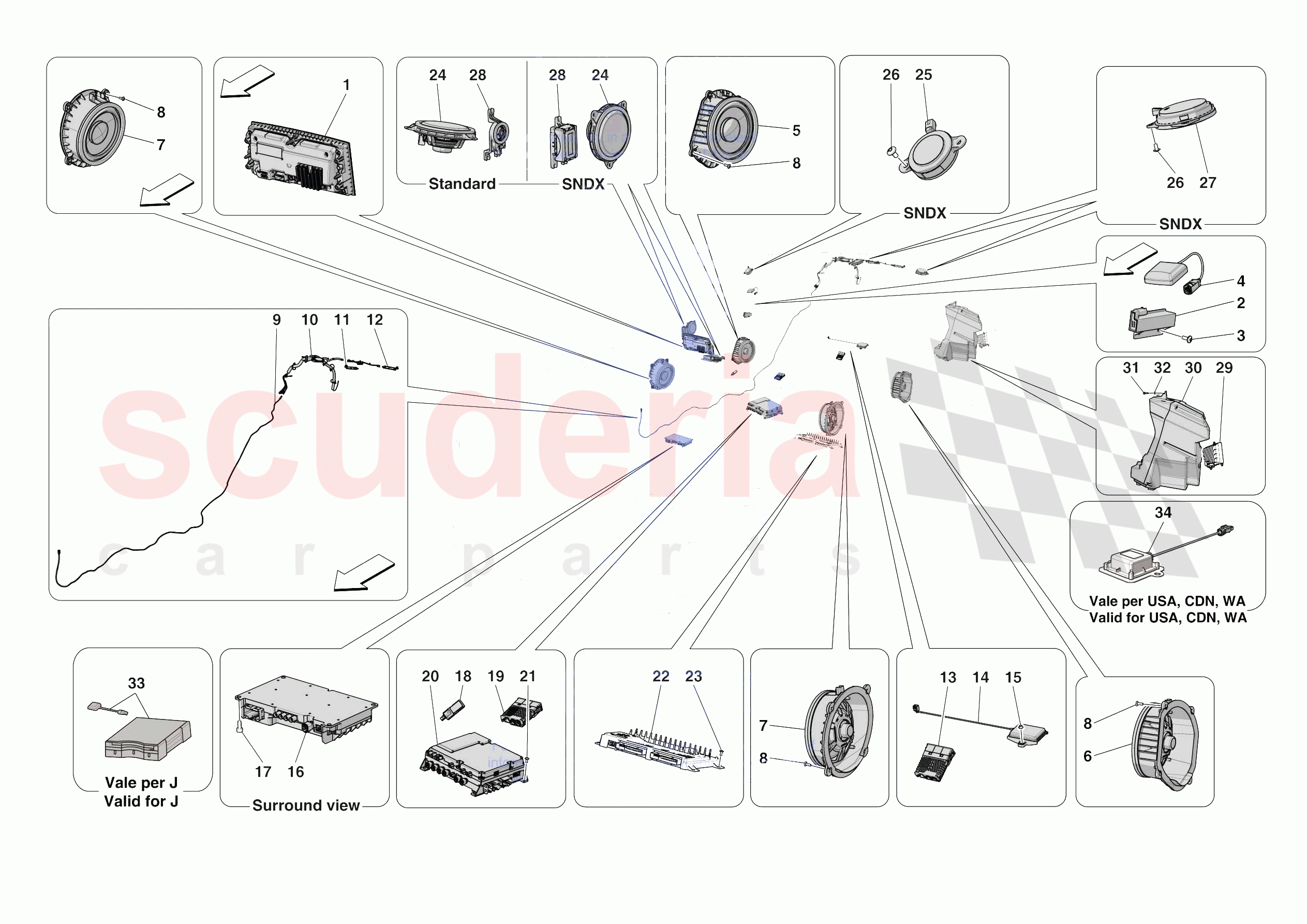 AUDIO UNIT of Ferrari Ferrari Purosangue Europe