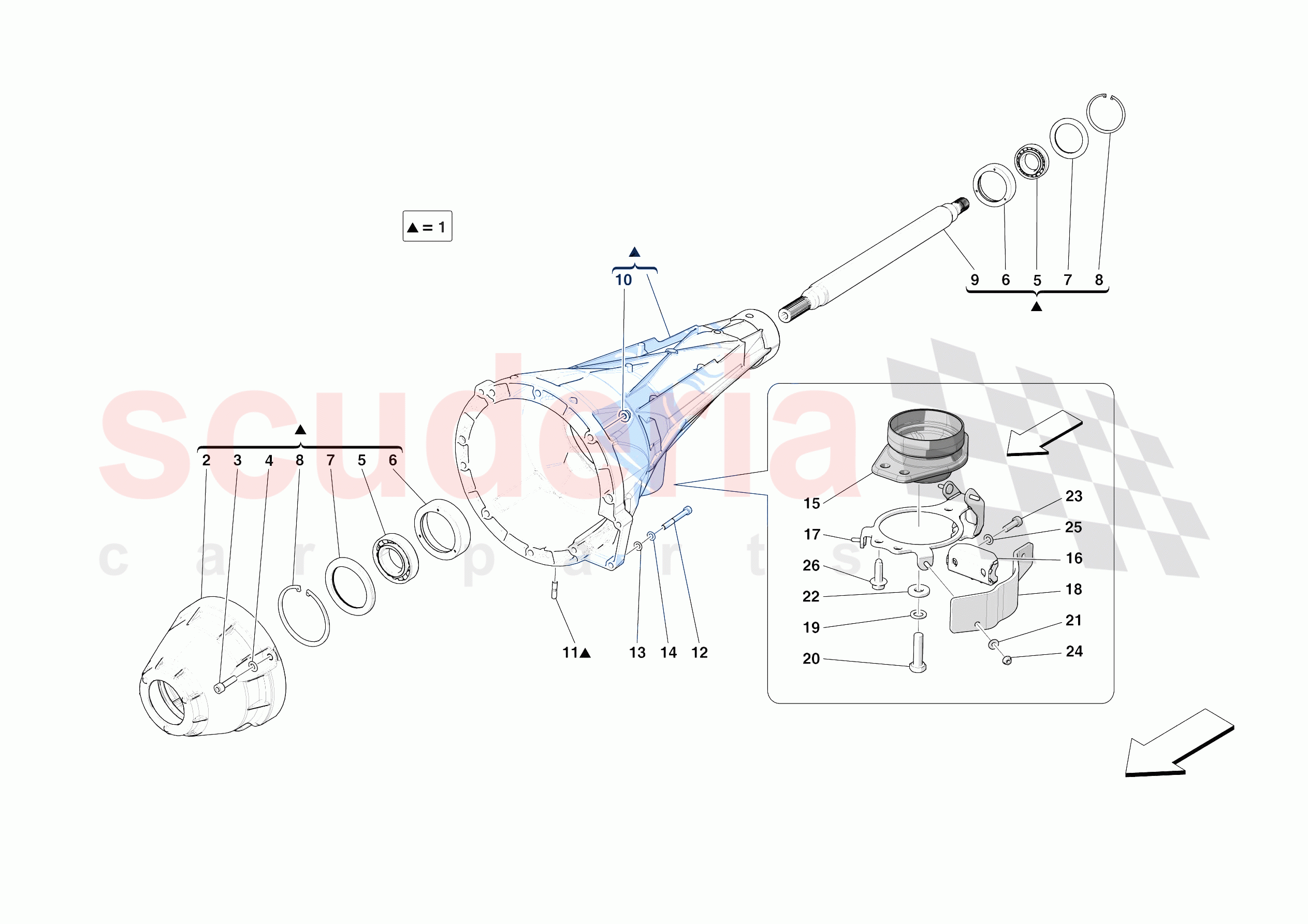 CLUTCH HOUSING of Ferrari Ferrari Purosangue Europe RH