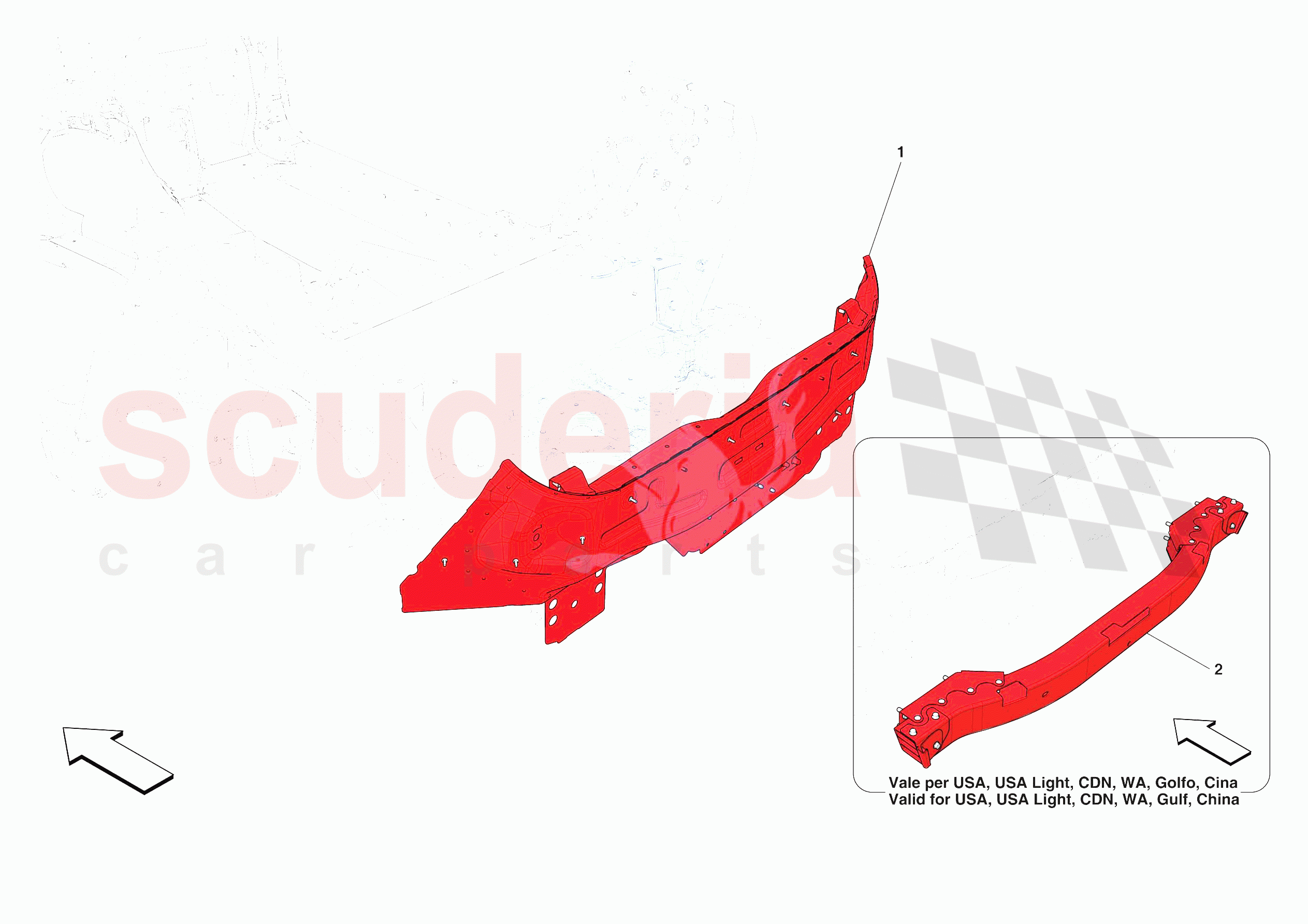 REAR SUBFRAME of Ferrari Ferrari Purosangue Europe RH