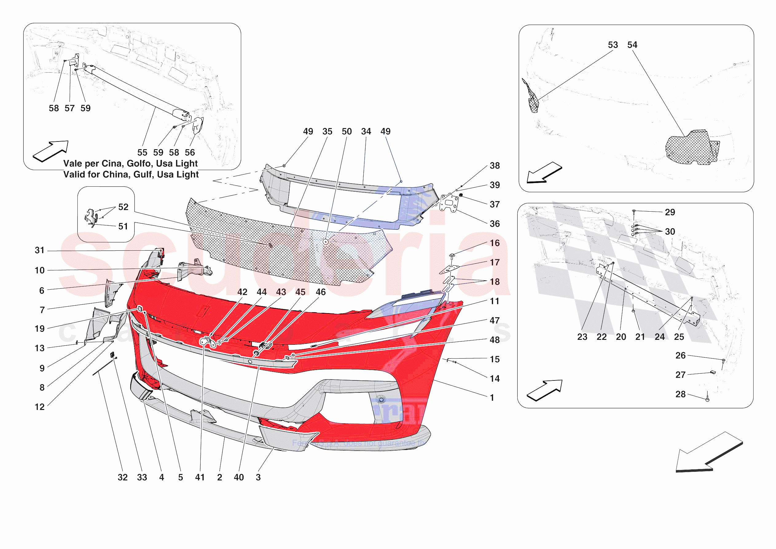 FRONT BUMPER of Ferrari Ferrari Purosangue Europe RH