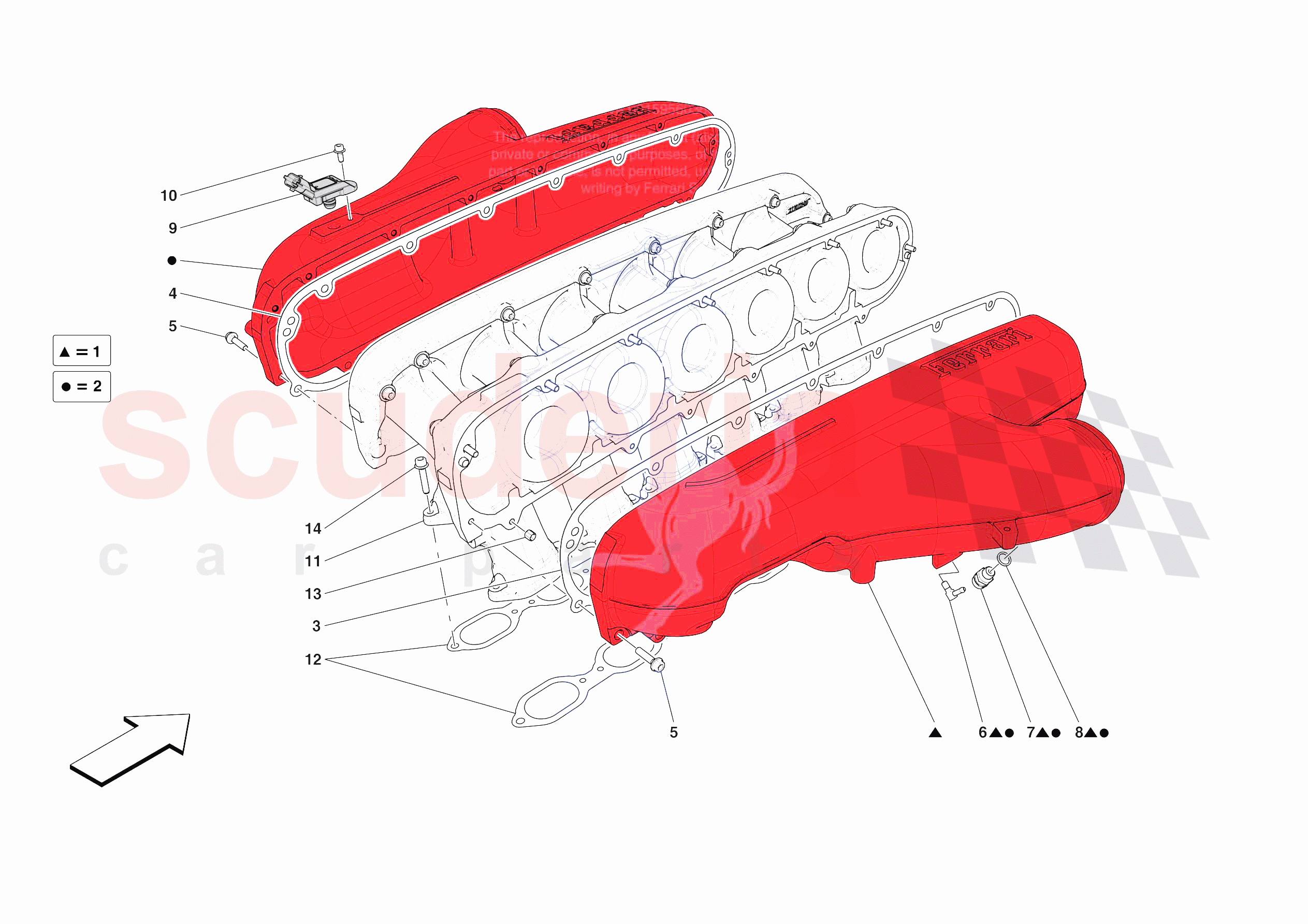 ENGINE INTAKE DUCT of Ferrari Ferrari Purosangue USA