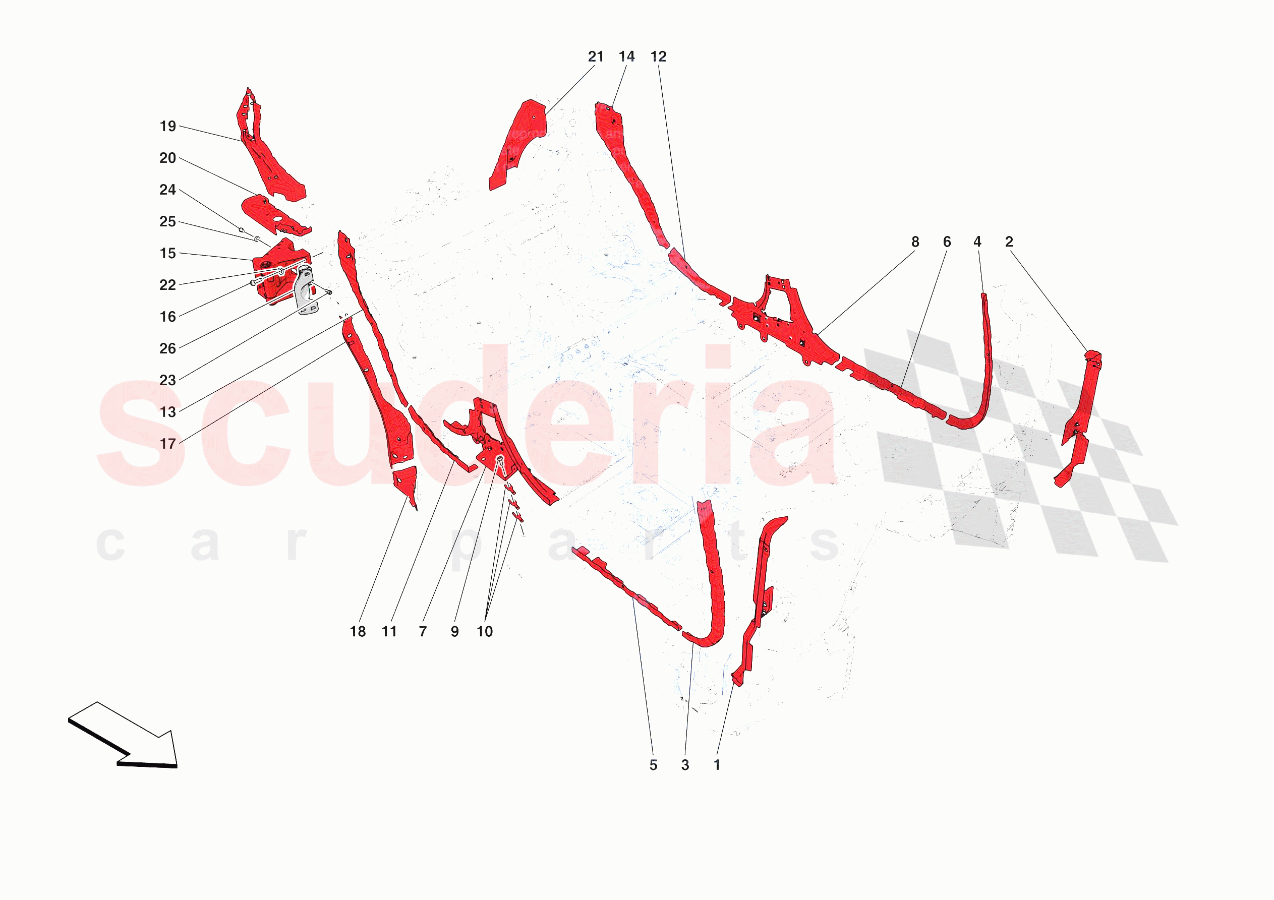 LATERAL SUBSTRUCTURE of Ferrari Ferrari Purosangue USA