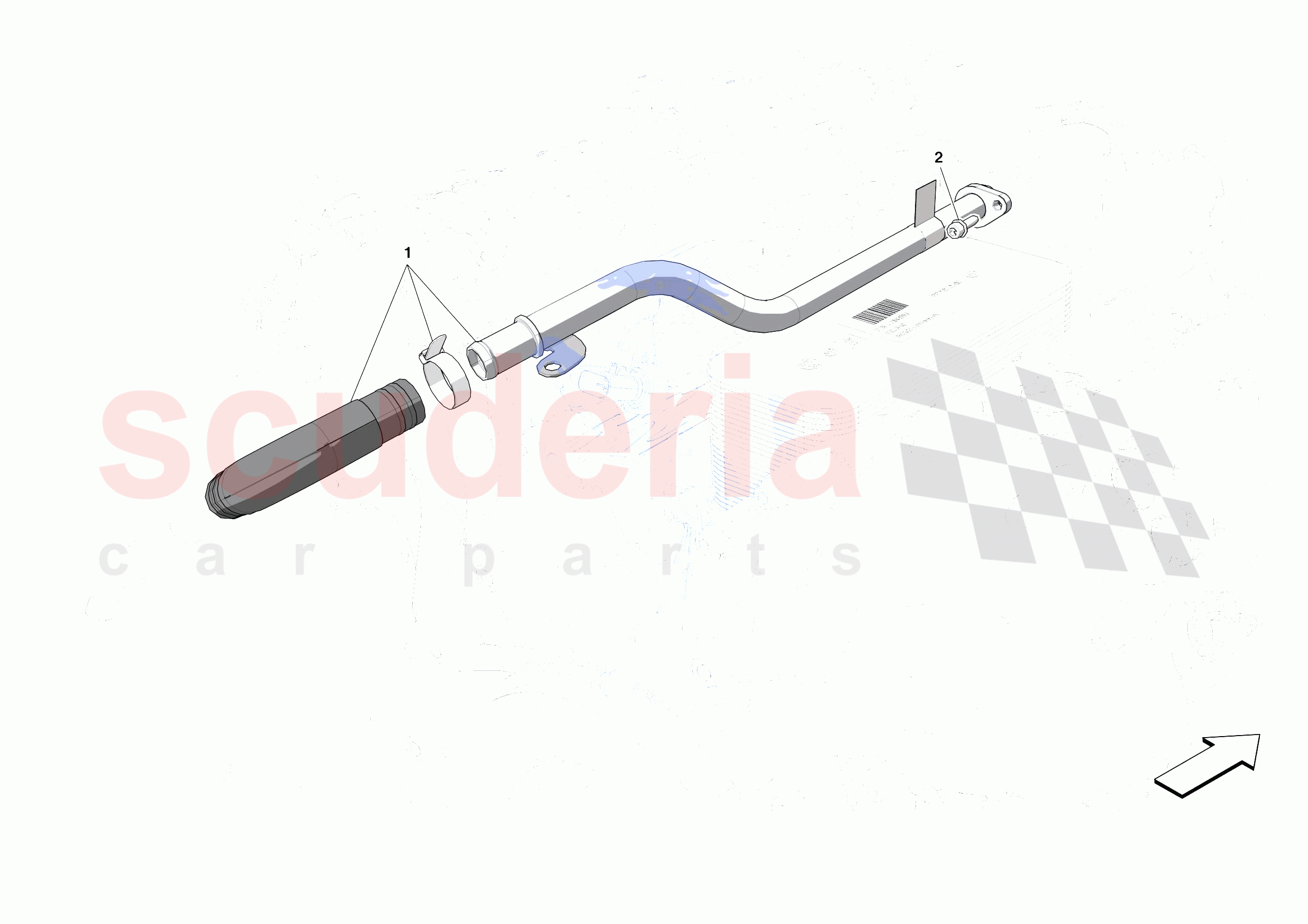 ENGINE COOLING SYSTEM PIPES of Ferrari Ferrari Roma Spider USA