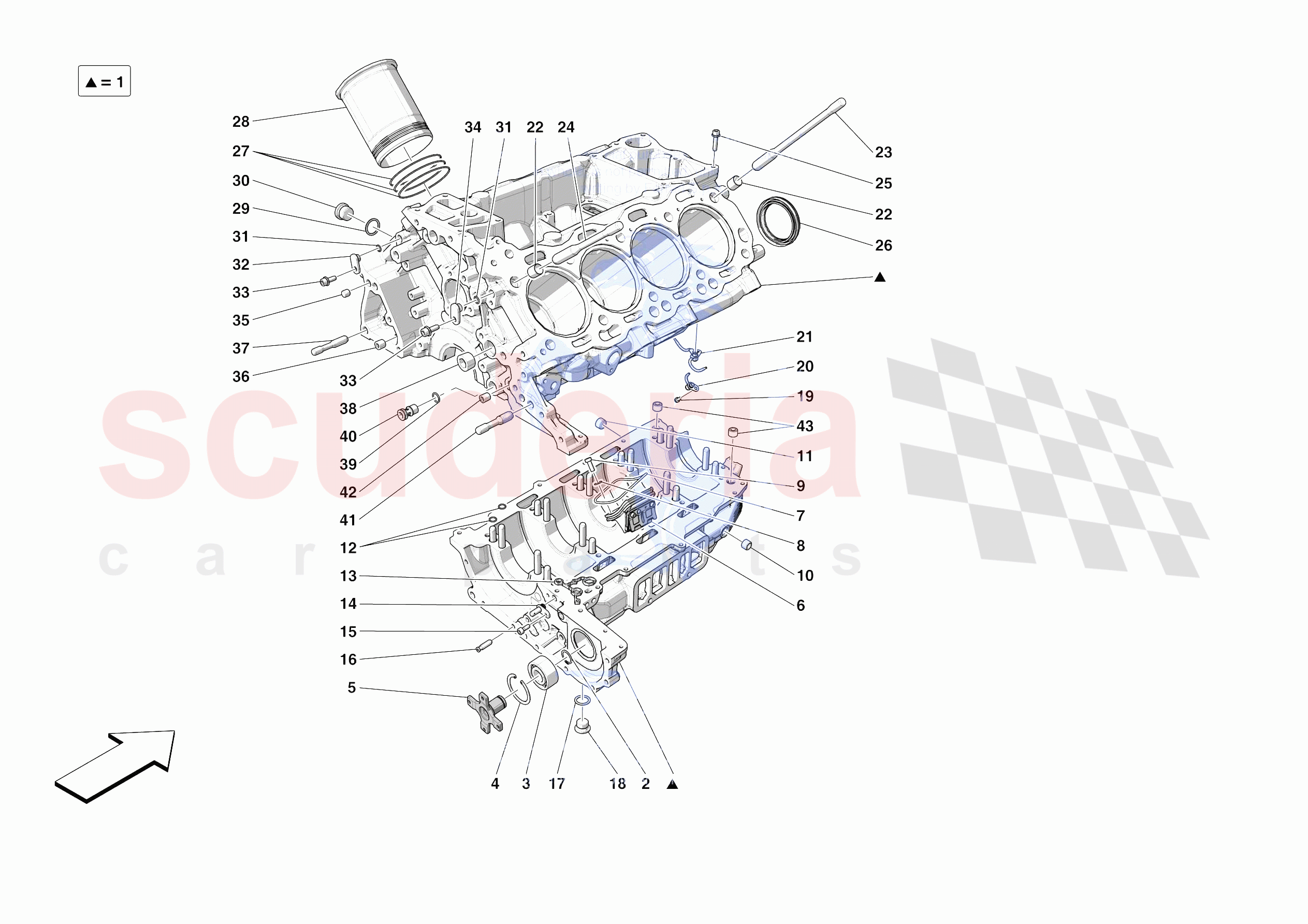 CRANKCASE of Ferrari Ferrari SF90 XX Spider Europe