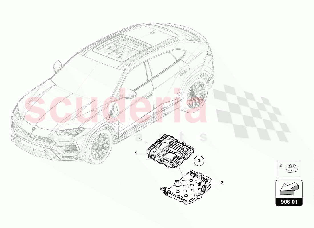 CONTROL UNIT FOR PETROL ENGINE of Lamborghini Lamborghini Urus