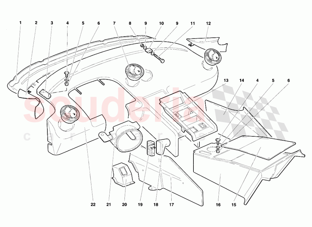 Passenger Compartment Trim 1 of Lamborghini Lamborghini Diablo SE30 (1993-1995)