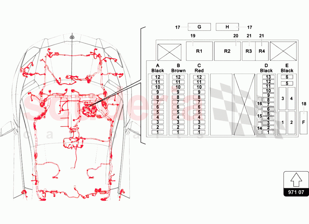 ELECTRICAL SYSTEM 9 of Lamborghini Lamborghini Aventador LP700 Roadster