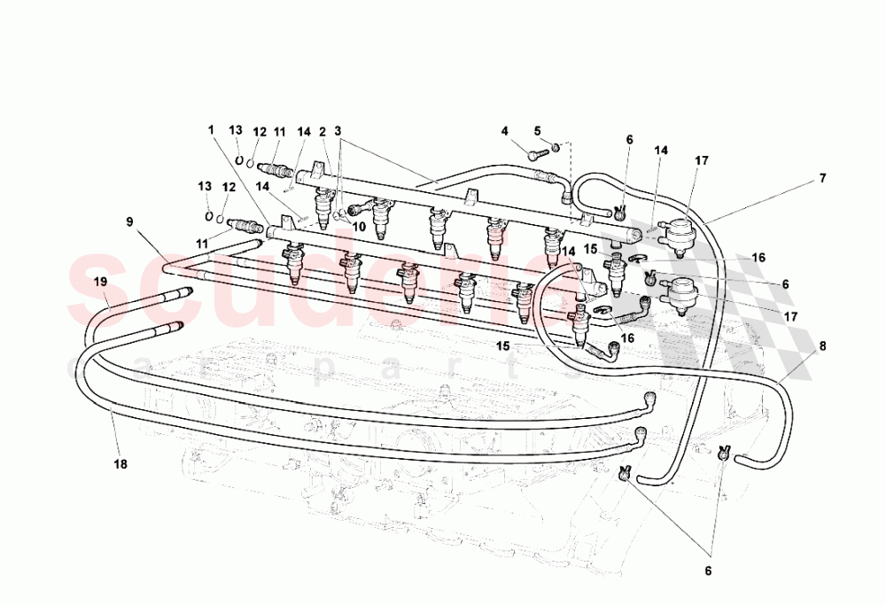 FUEL SYSTEM of Lamborghini Lamborghini Murcielago