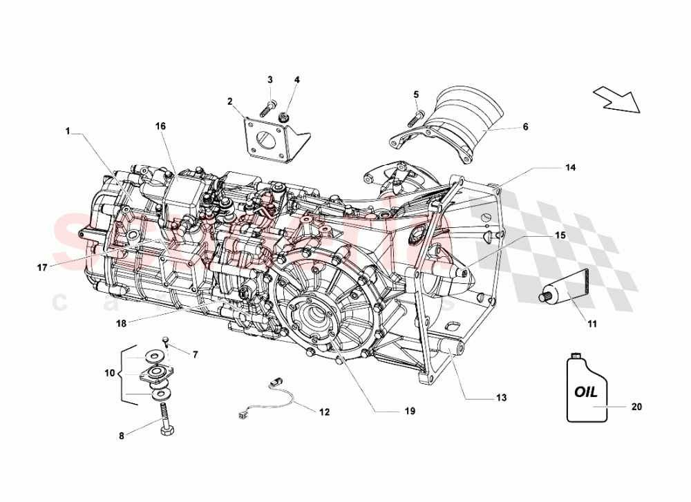 Assembly of Lamborghini Lamborghini Gallardo Spyder