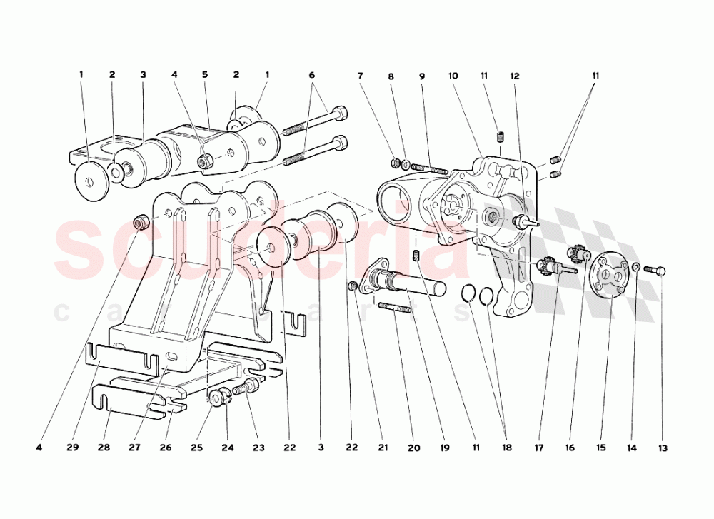 Gearbox Oil Pump of Lamborghini Lamborghini Diablo SV (1999)