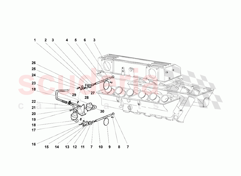 Intake Manifold 2 of Lamborghini Lamborghini Murcielago Roadster