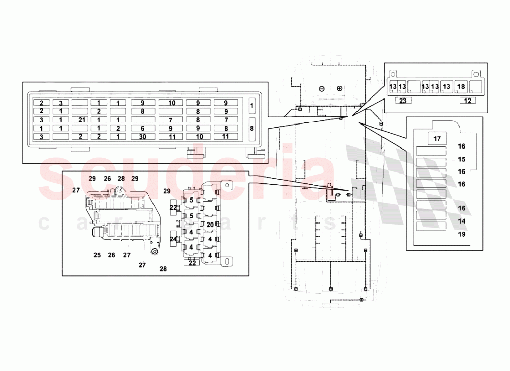 Electrical System 5 of Lamborghini Lamborghini Gallardo LP560 Spyder