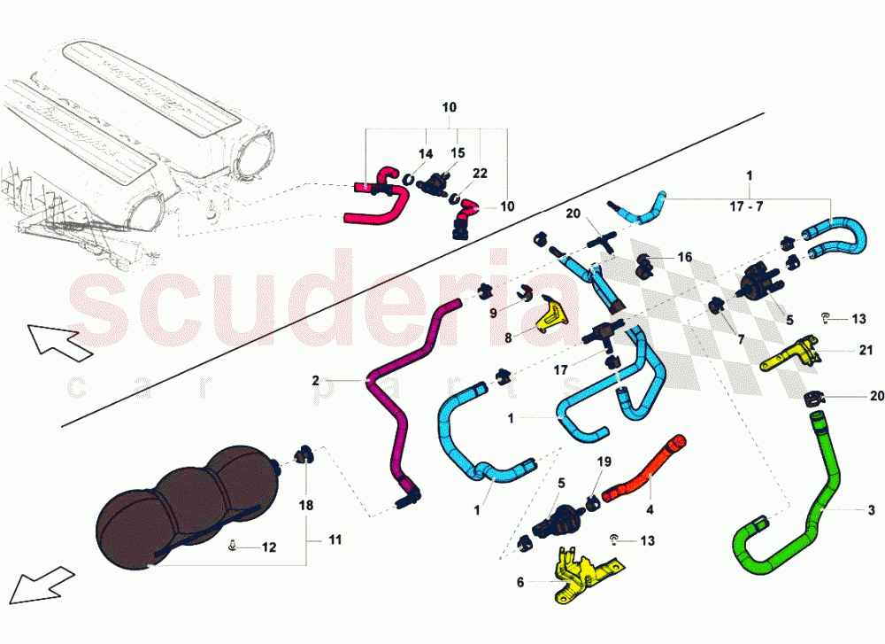 VACUUM SYSTEM of Lamborghini Lamborghini Gallardo LP550 Spyder