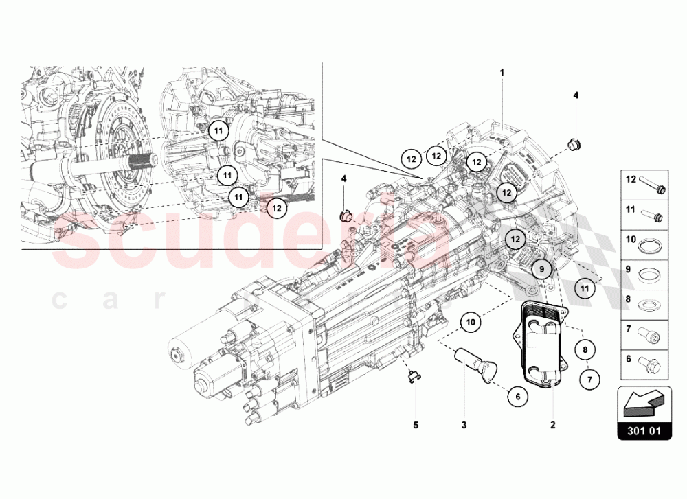 Gearbox Oil Filter of Lamborghini Lamborghini Aventador LP700 Coupe