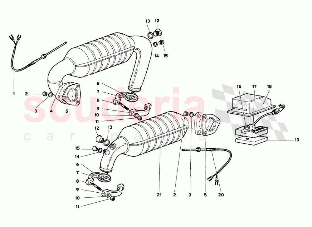 Exhaust System (My 2000) 2 of Lamborghini Lamborghini Diablo VT 6.0 (2000-2001)