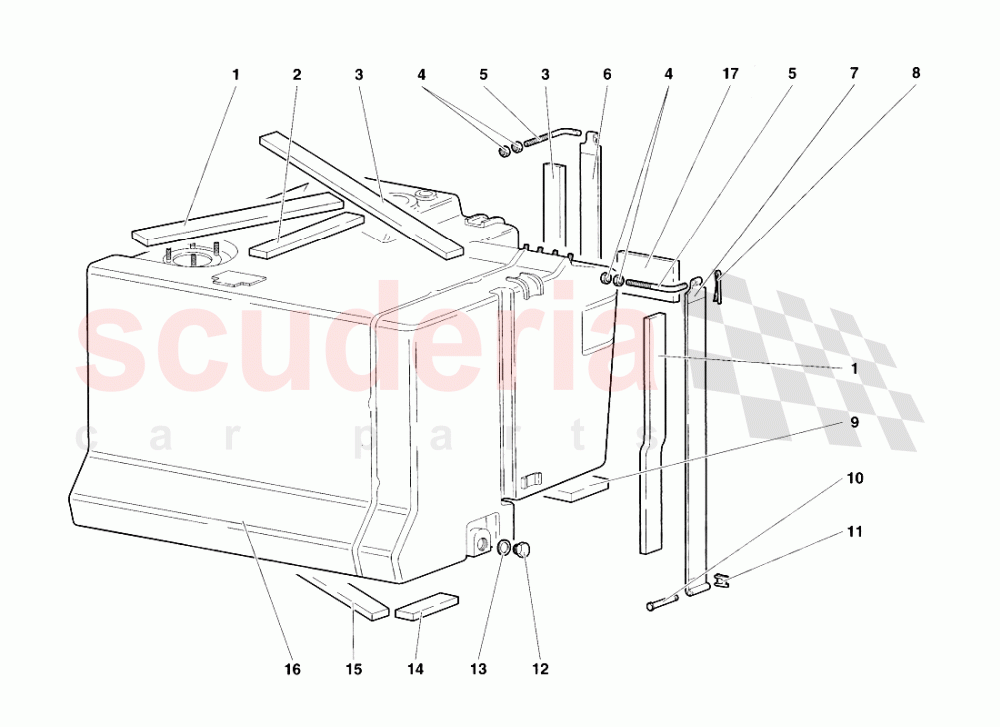 Fuel System 4 of Lamborghini Lamborghini Diablo VT Roadster (1998-2000)