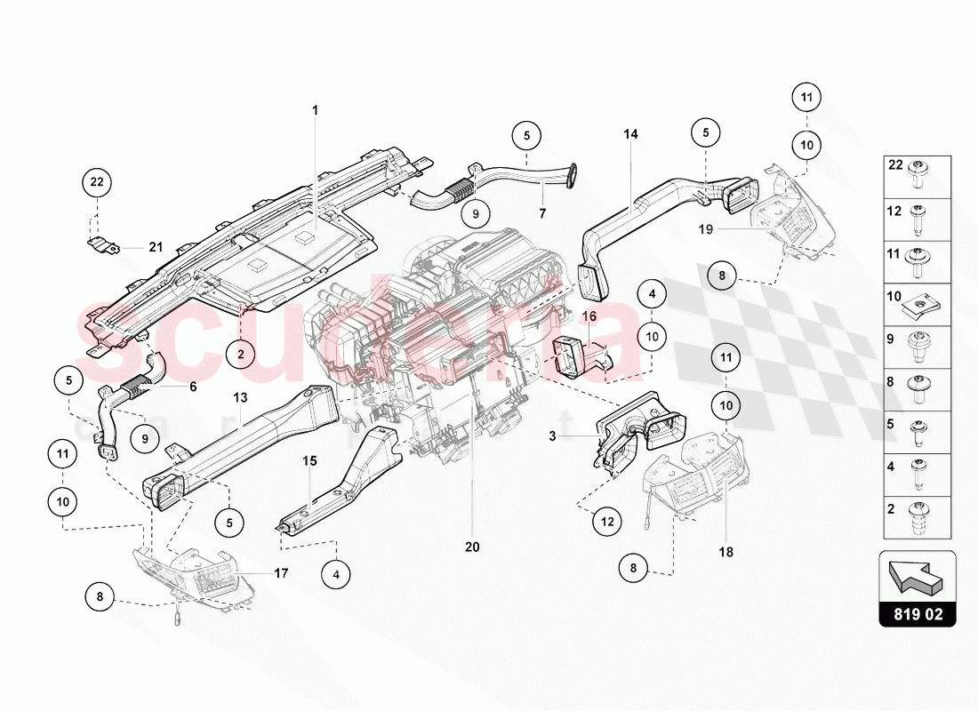 AIR GUIDE CHANNEL of Lamborghini Lamborghini Aventador LP770 SVJ Coupe