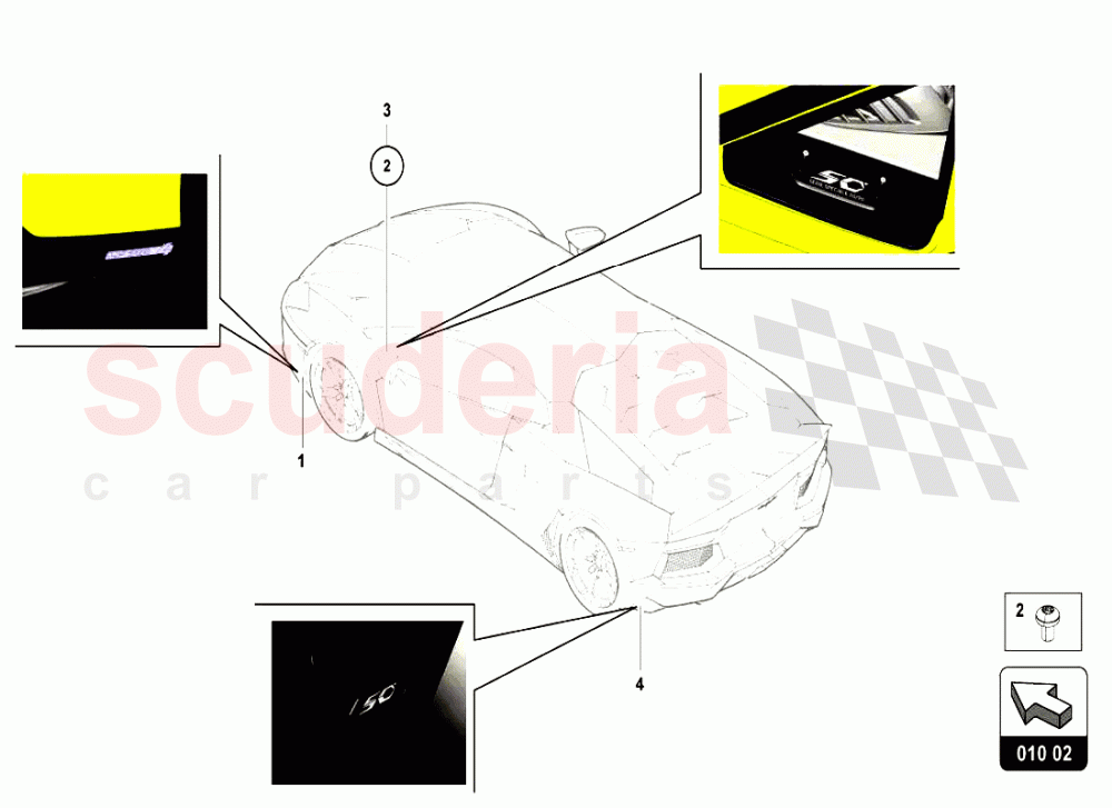 NAMEPLATES 2 of Lamborghini Lamborghini Aventador LP720 Roadster