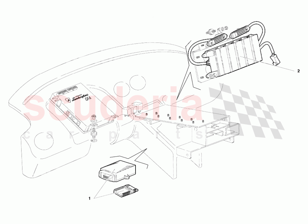 Electrical System (Valid for Canada - March 1997) 2 of Lamborghini Lamborghini Diablo SV (1995-1997)