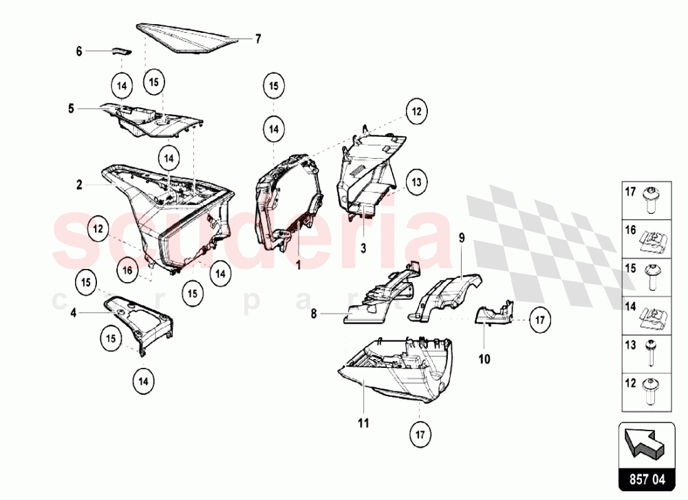 INNER EQUIPMENT of Lamborghini Lamborghini Huracan LP610 Spyder