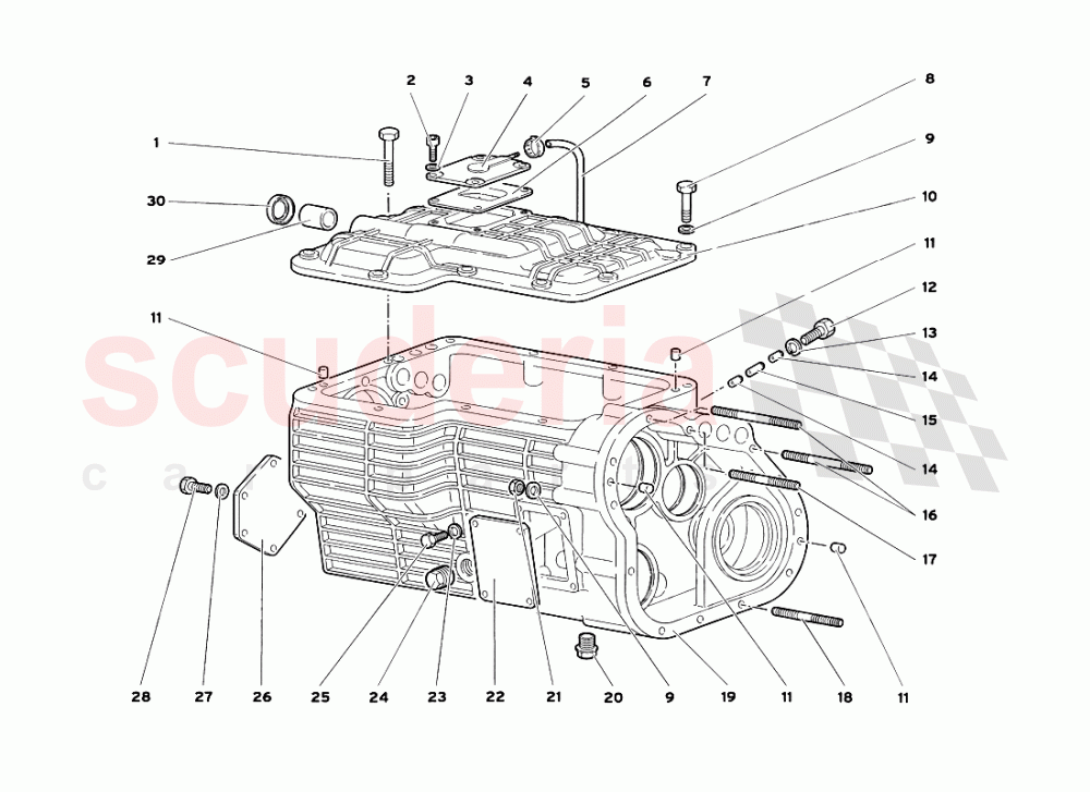 Gearbox of Lamborghini Lamborghini Diablo SV (1999)