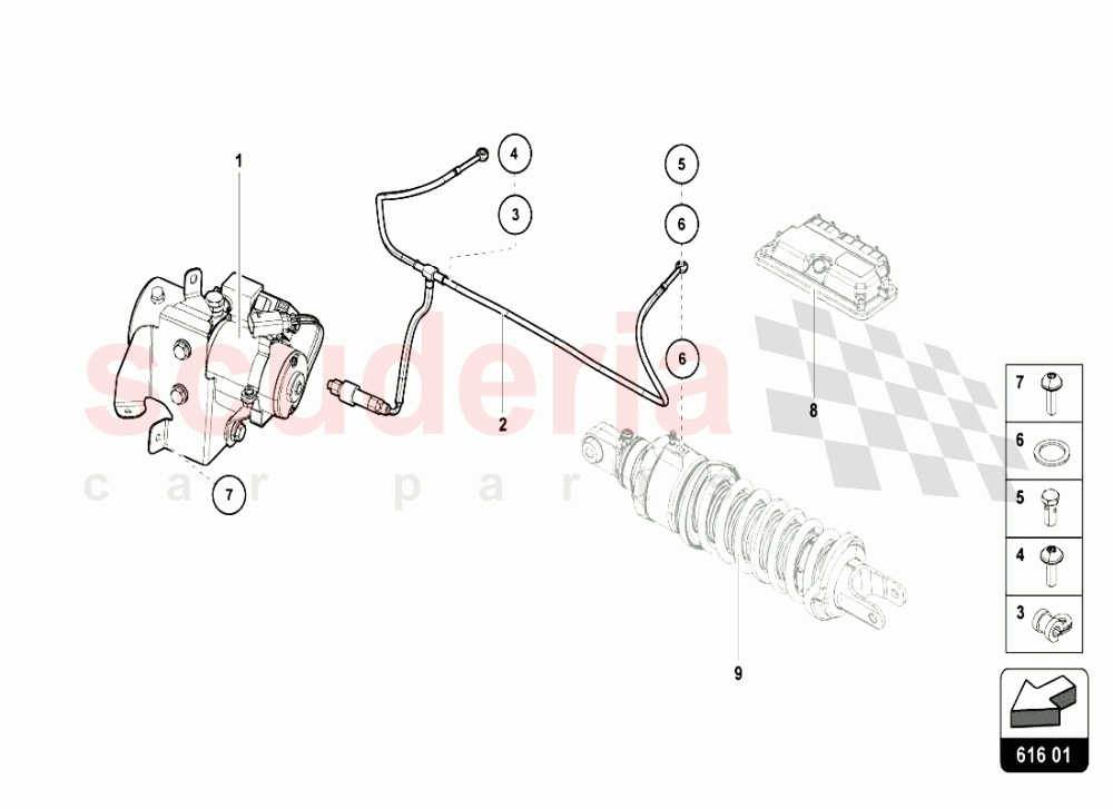 LIFTING_SYSTEM of Lamborghini Lamborghini Aventador LP720 Coupe