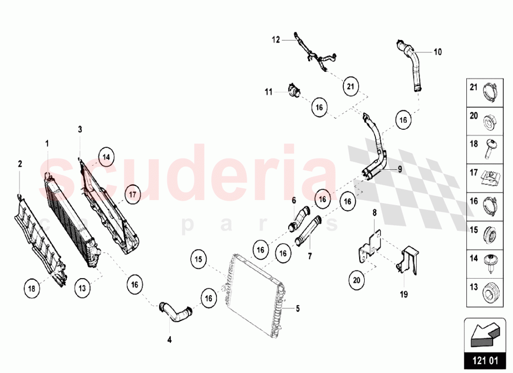 Water Cooling System 1 of Lamborghini Lamborghini Huracan LP580 Coupe