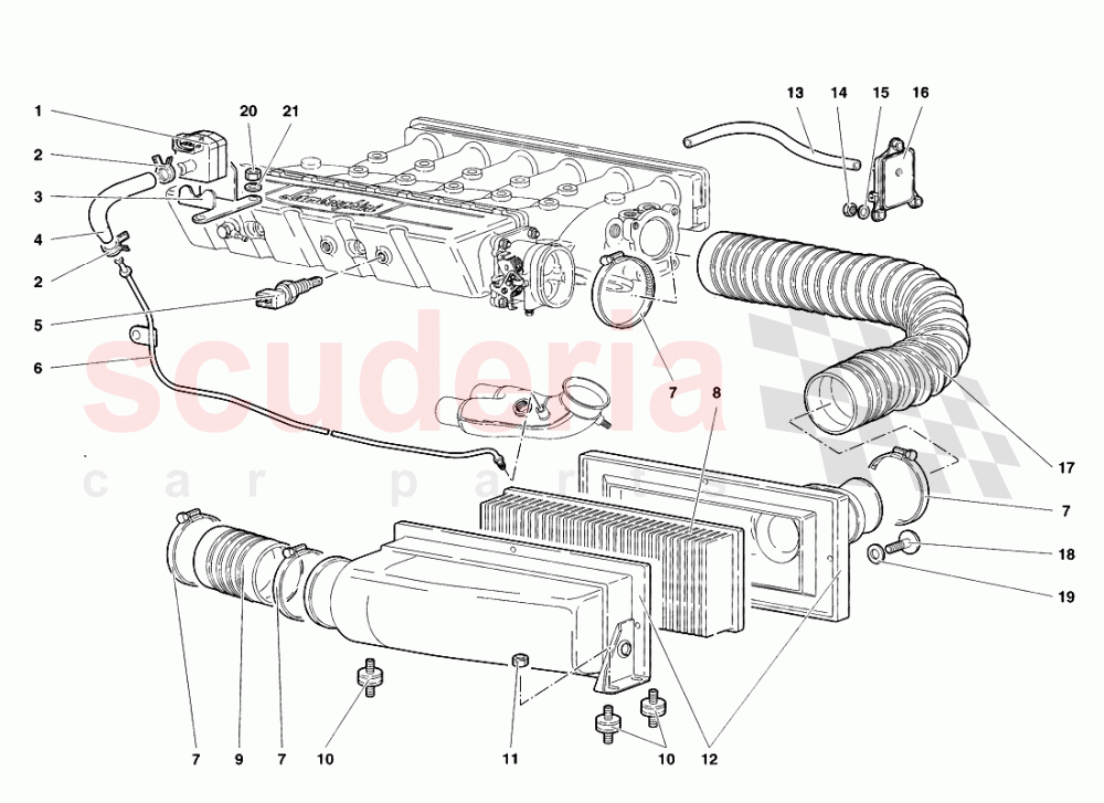 Air Filters of Lamborghini Lamborghini Diablo VT Roadster (1998-2000)