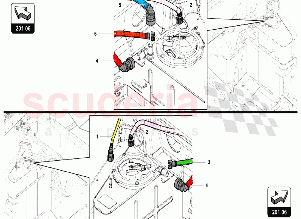 FUEL SYSTEM 2 of Lamborghini Lamborghini Aventador LP750 SV Roadster