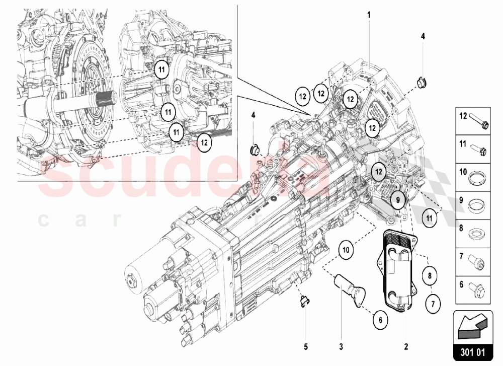 GEARBOX OIL FILTER of Lamborghini Lamborghini Aventador LP750 SV Roadster