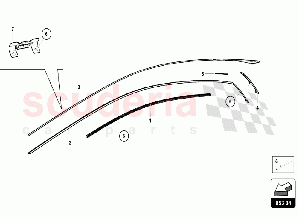 External - Internal Side Member 2 of Lamborghini Lamborghini Huracan LP640 Performante Coupe