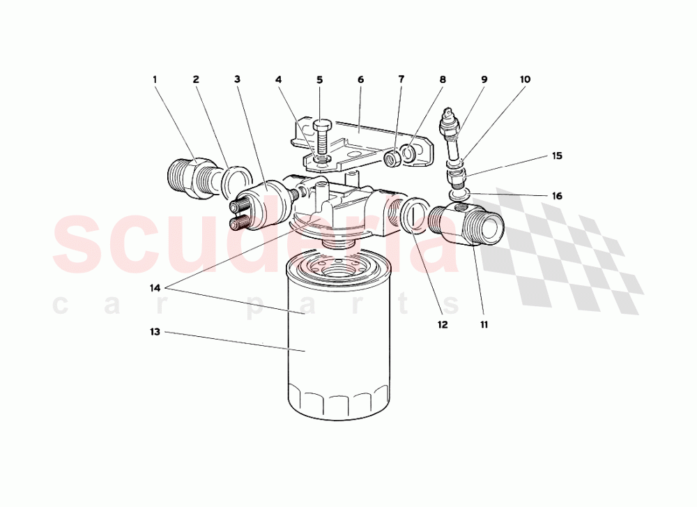 Engine Oil Filter of Lamborghini Lamborghini Diablo SV (1999)