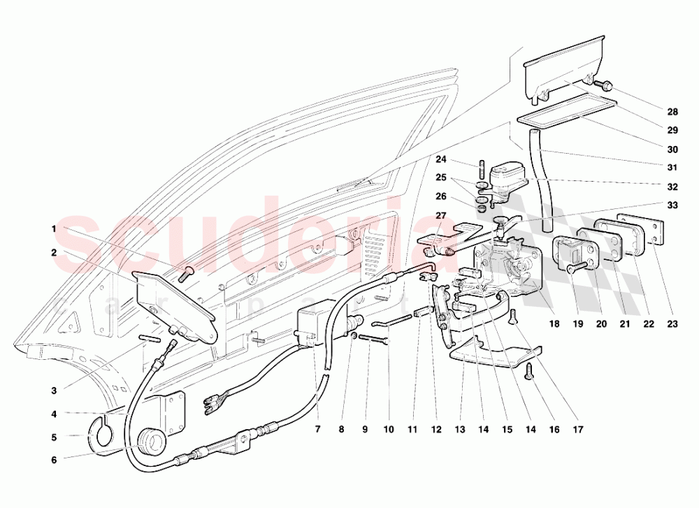 Doors 1 of Lamborghini Lamborghini Diablo VT (1993-1998)