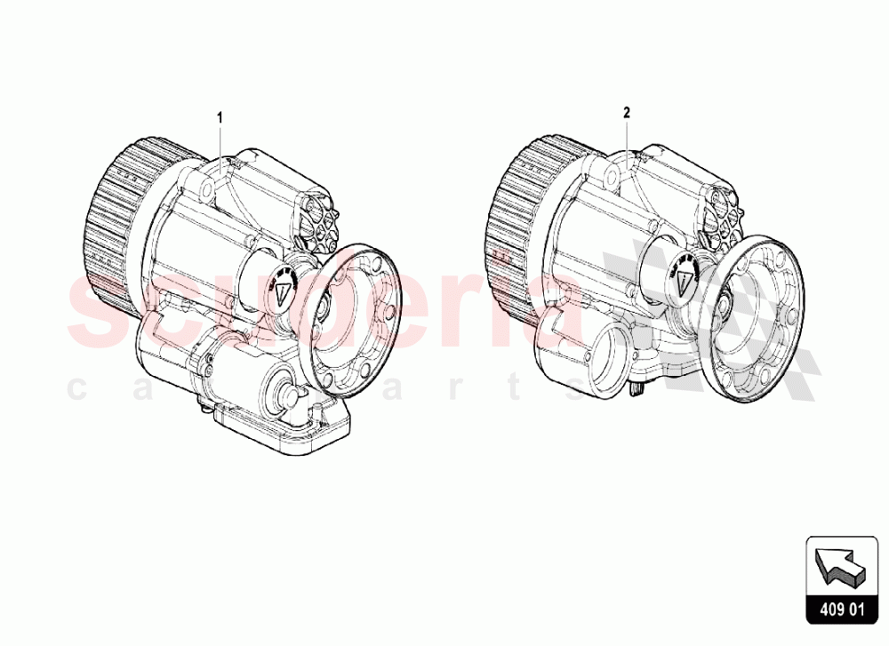 Front Axle Differential 1 of Lamborghini Lamborghini Aventador S