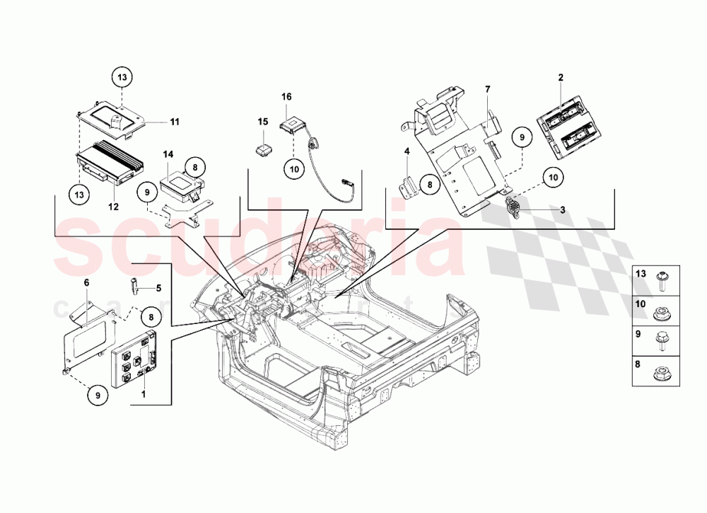 Electrical System 3 of Lamborghini Lamborghini Aventador LP700 Coupe